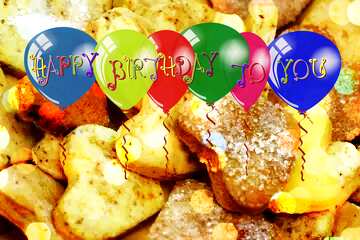 FX №177823  Happy Birthday Card With Cookies