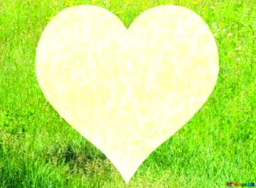 FX №177684  Lawn Card Background With Heart