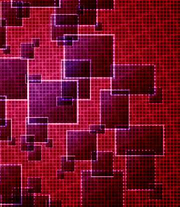 FX №177039 Technology red background tech abstract squares of the grid cell line ruler texture techno modern...