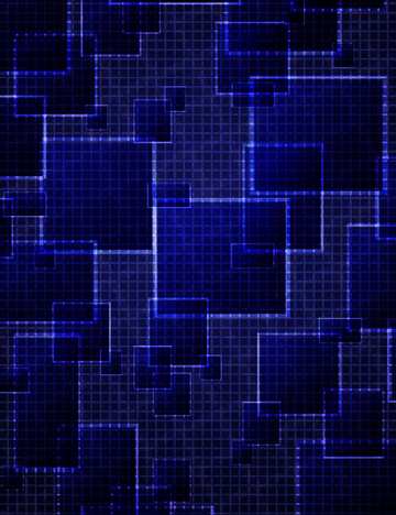 FX №177047 Technology deep blue background tech abstract squares of the grid cell line ruler texture techno...