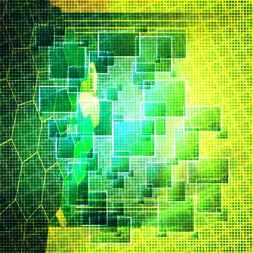 FX №177296 Technology green background tech abstract squares of the grid cell line ruler texture techno modern ...