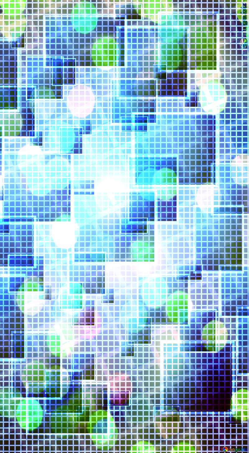 Technology background tech abstract squares of the grid cell line ruler texture techno modern computer pattern overlay bokeh lights  background     №49678