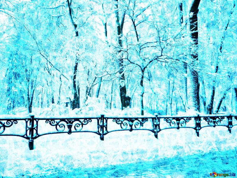 Frozen Snow City Park №15605