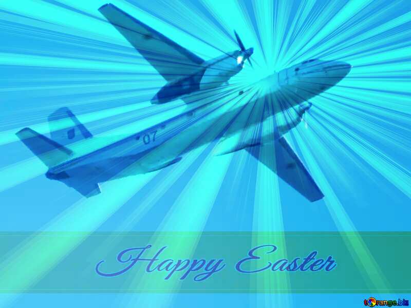 Happy Easter Background aviation №34533