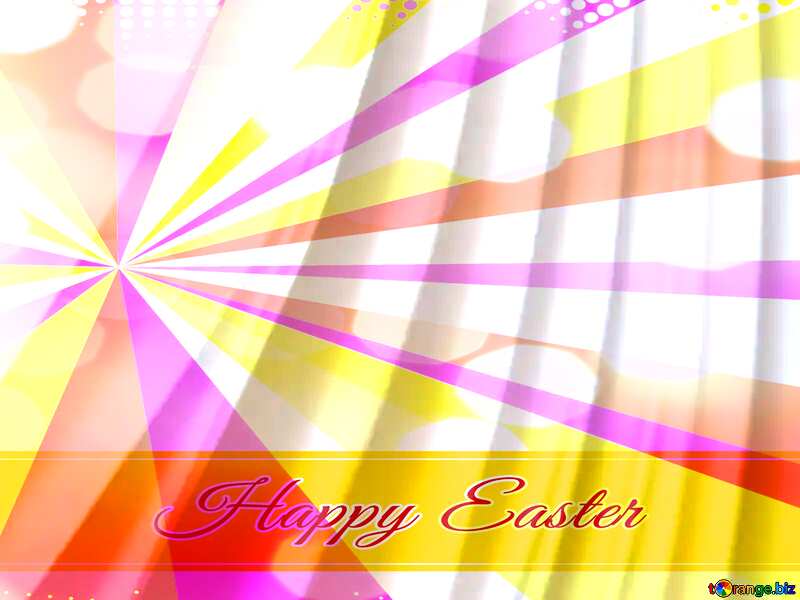  Happy Easter Card background retro style №27384