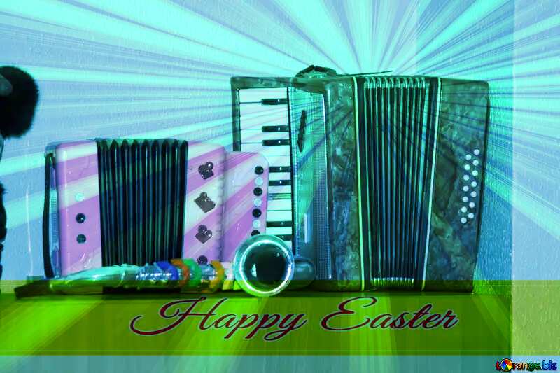  Happy Easter musical  Background №10844