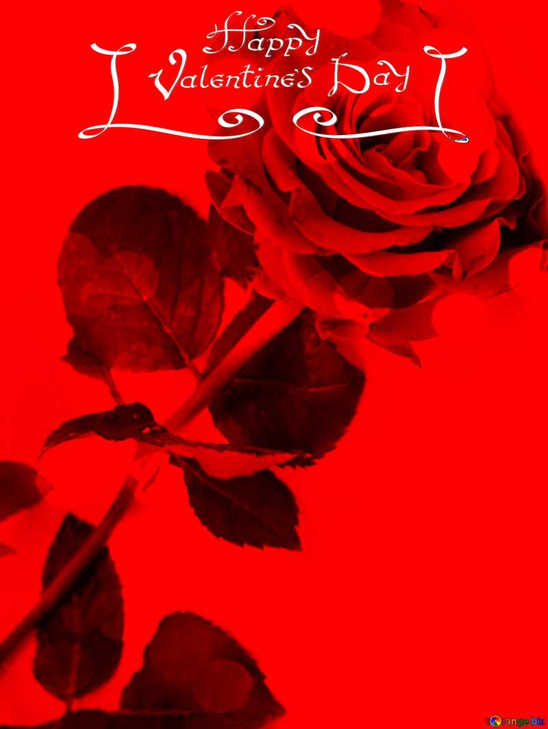  Happy Valentine`s Day Red Card Background №16891