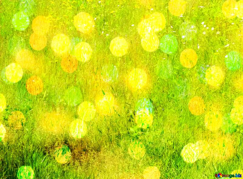 Lawn texture overlay bokeh lights background №24982