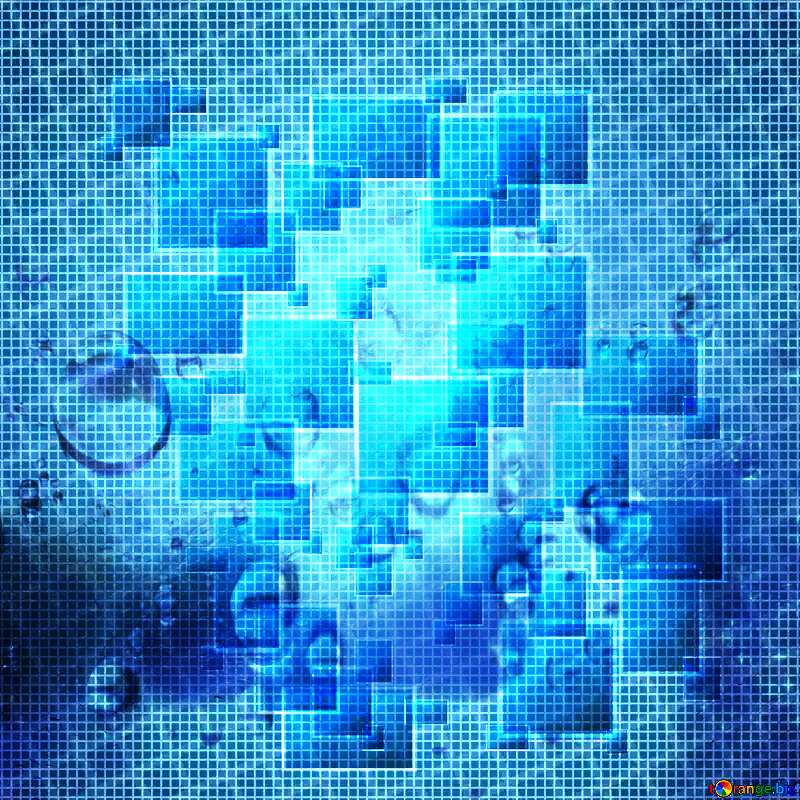 Technology background tech abstract squares of the grid cell line ruler texture techno modern computer pattern overlay Drops of water on glass №49678
