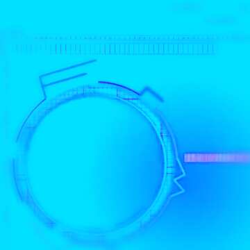 FX №178426  blue circle hologram background