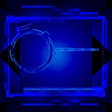 FX №178428 Dark blue  hologram graphic