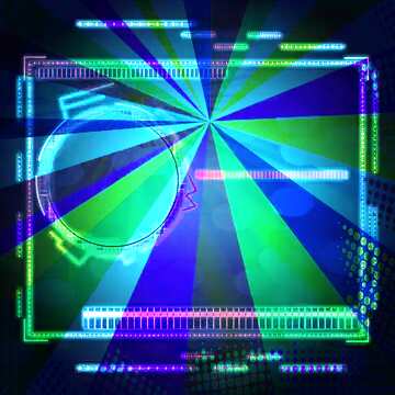 FX №178375  Futuristic Colors rays information background
