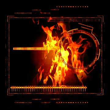 FX №178306  Futuristic flame  information background