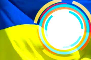 FX №178599  Infographics circle frame Ukraine Background