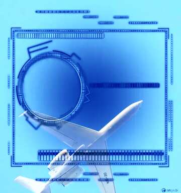 FX №178499  Lighten blue  template aviation`s  futuristic background