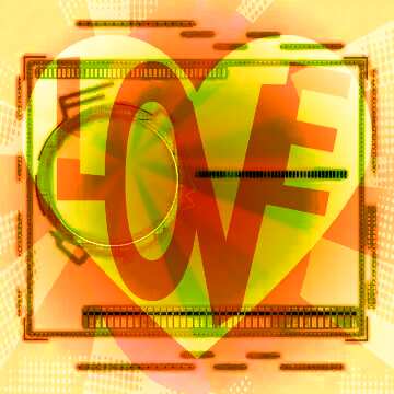 FX №178445  Love heart virtual background