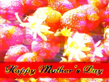 FX №178044 Strawberries Happy Mothers Day Card