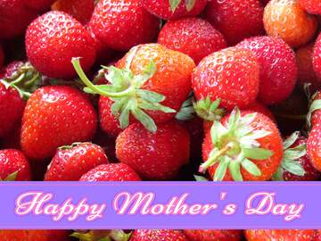 FX №178036 strawberries Happy Mothers Day Pretty Card
