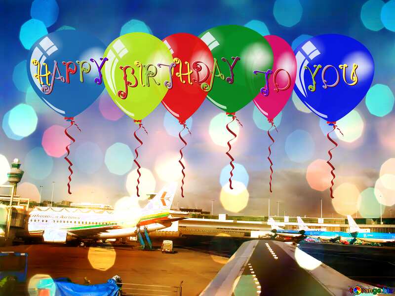 Aircraft  Happy Birthday Card №362