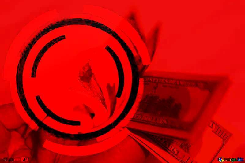 Crime money  Infographics circle frame Red Card Background №1541