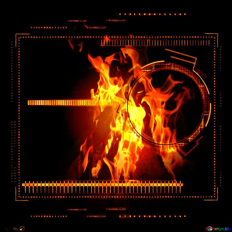  Futuristic flame  information background №49679