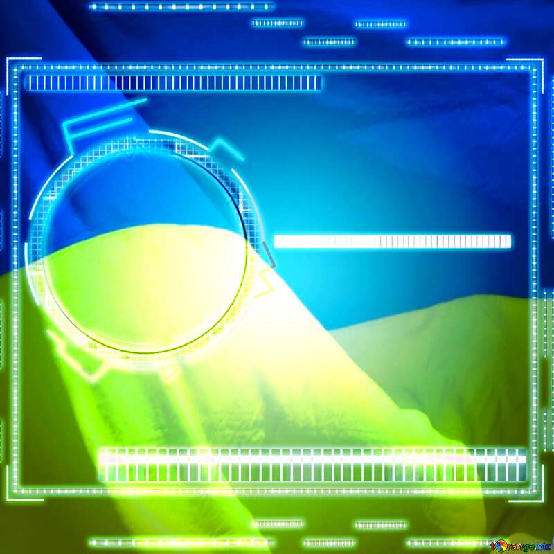  Futuristic Ukraine technology background №49679