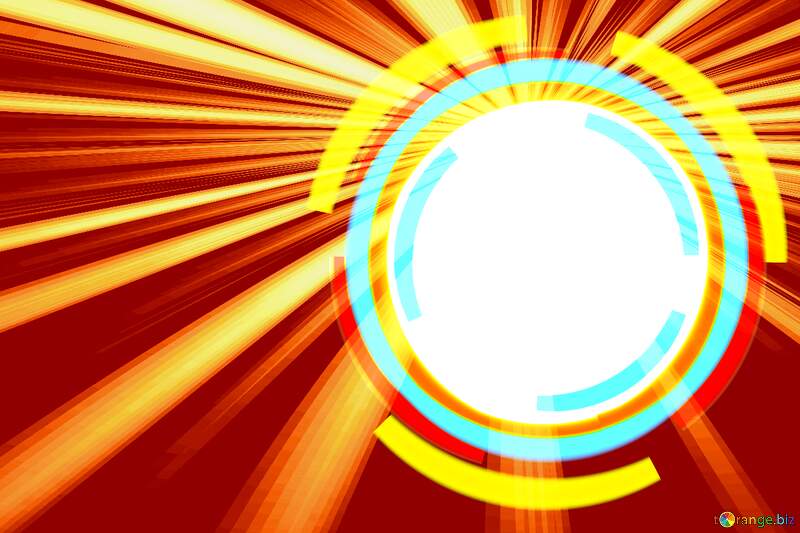  Infographics circle frame Sunlight Rays Background №49680