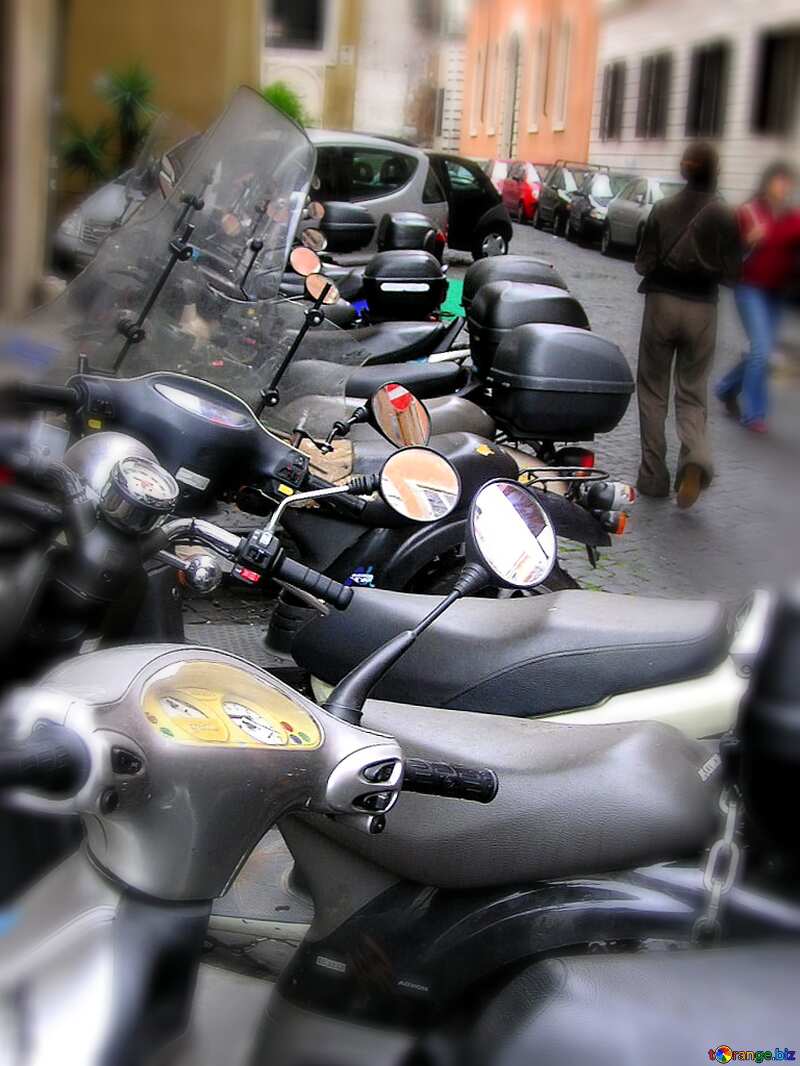 Parking for motorcycles  Card Background №323