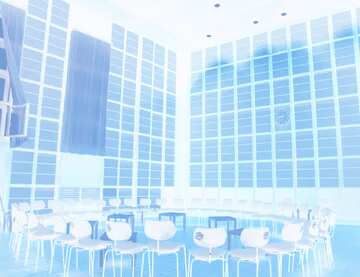 FX №179353 Blank blue background for  business meeting