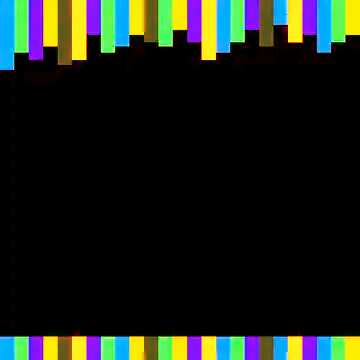 FX №179669  Colorful lines black frame