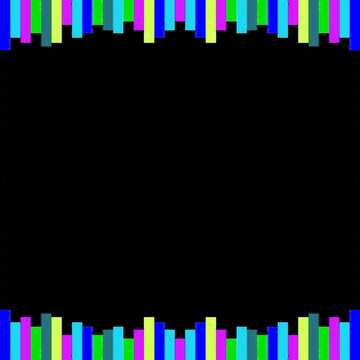 FX №179674  Colorful lines dark frame