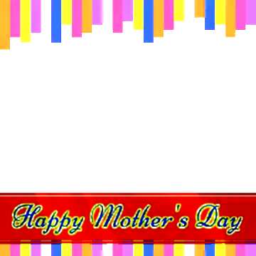 FX №179643  Colorful lines frame Happy Mothers Day