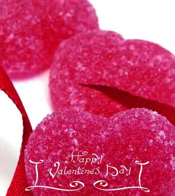 FX №179573  Greeting card for Valentine with Sweet Heart Candy