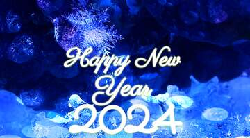 FX №179601 Happy New Year 2022 card with snowflake