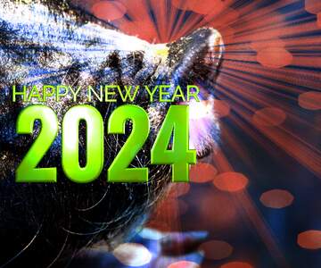 FX №179117 Happy New Year of pig 2024 card background