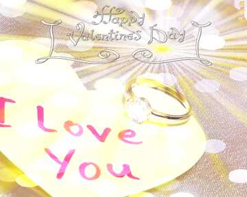 FX №179584  Happy Valentine`s Card with ring