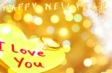 FX №179579 I Love You Happy New Year Card