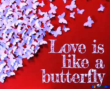 FX №179757 Lettering Love is like a butterfly.