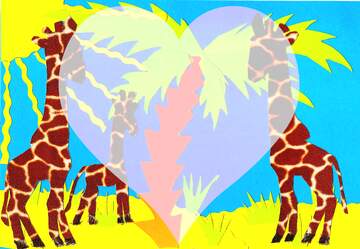 FX №179721 Love giraffe card