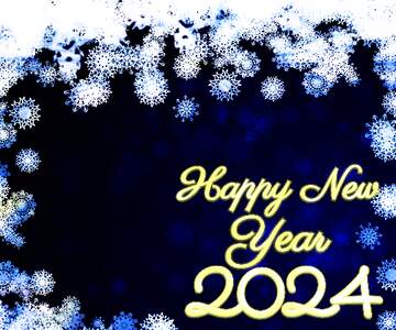 FX №179296 New year 2022 blue background with snowflakes