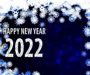 FX №179295 New year 2022 background card with snowflakes