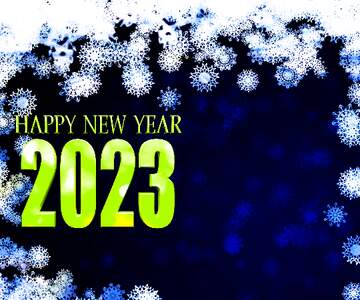FX №179294 New year 2023  background with snowflakes