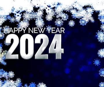 FX №179295 New year 2024 background card with snowflakes
