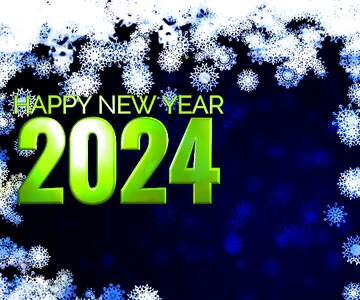 FX №179294 New year 2024  background with snowflakes