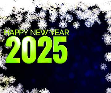 FX №179294 New year 2025  background with snowflakes