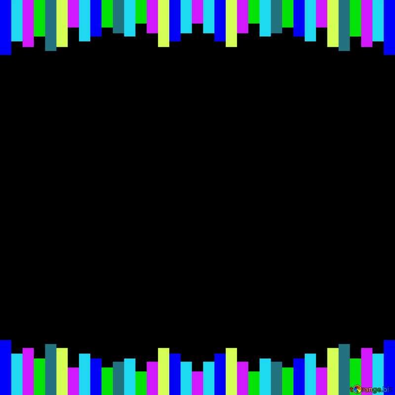 Colorful lines dark frame №49681
