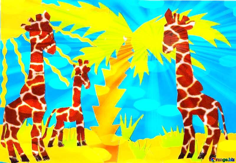 Giraffe child template №18671
