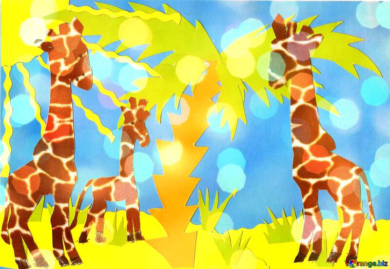 Giraffe Greeting Card №18671