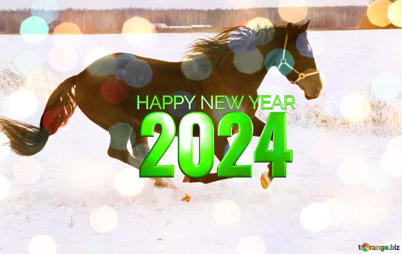 Horse Happy New Year 2024 №18191