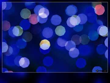 FX №18707 Blue color. Background of bright lights.